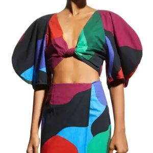 Mara Hoffman Linen matching skirt and top